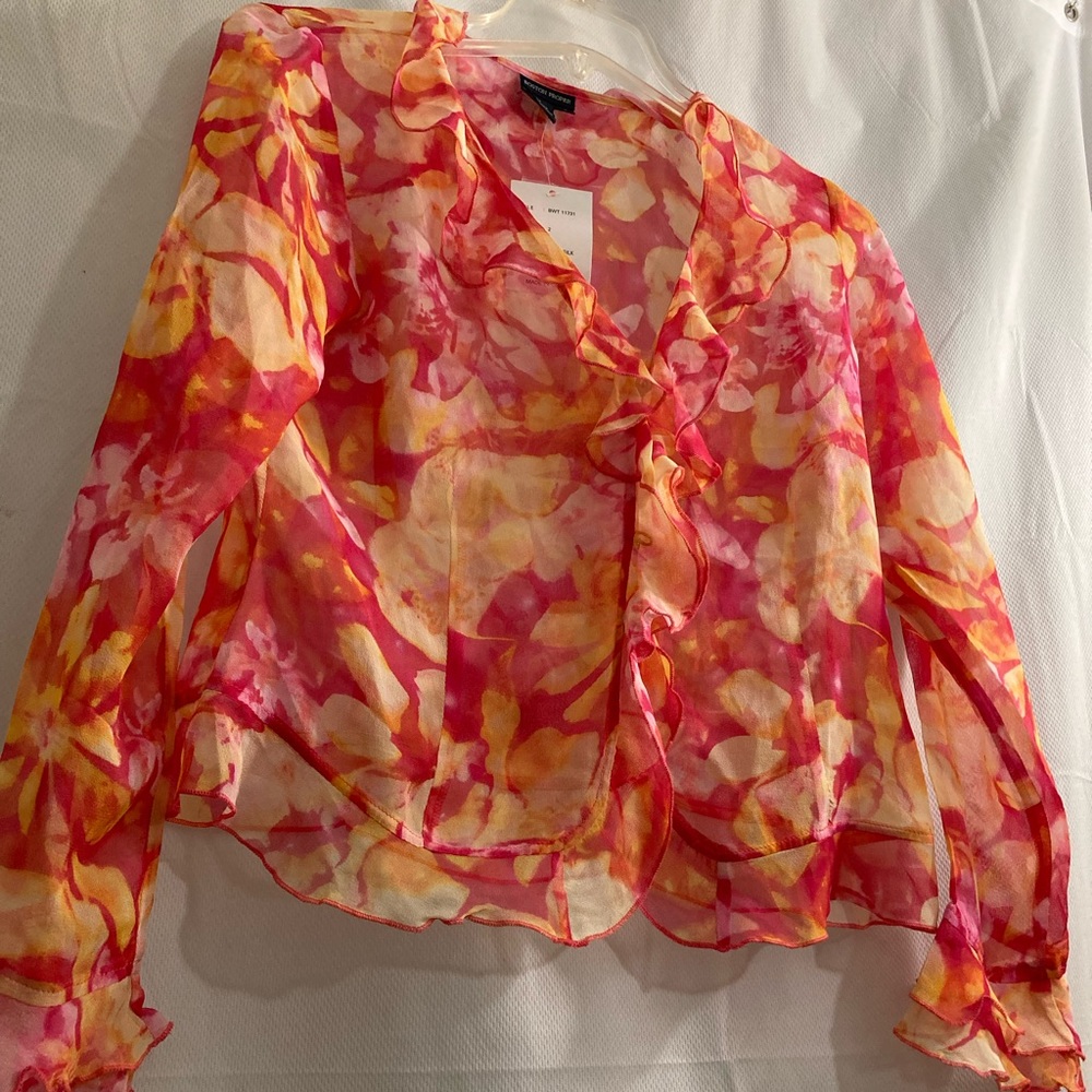 Boston Proper Shirt, Silk, NWT - Picture 4 of 8